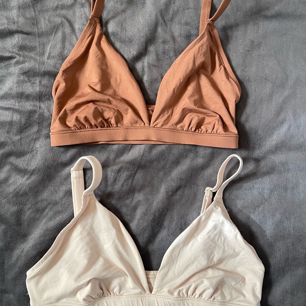 Women's Intimates Set - Brown and Cream